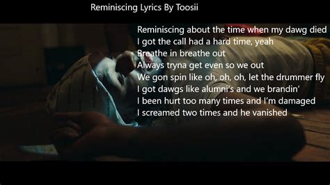 tootsie reminiscing lyrics.
